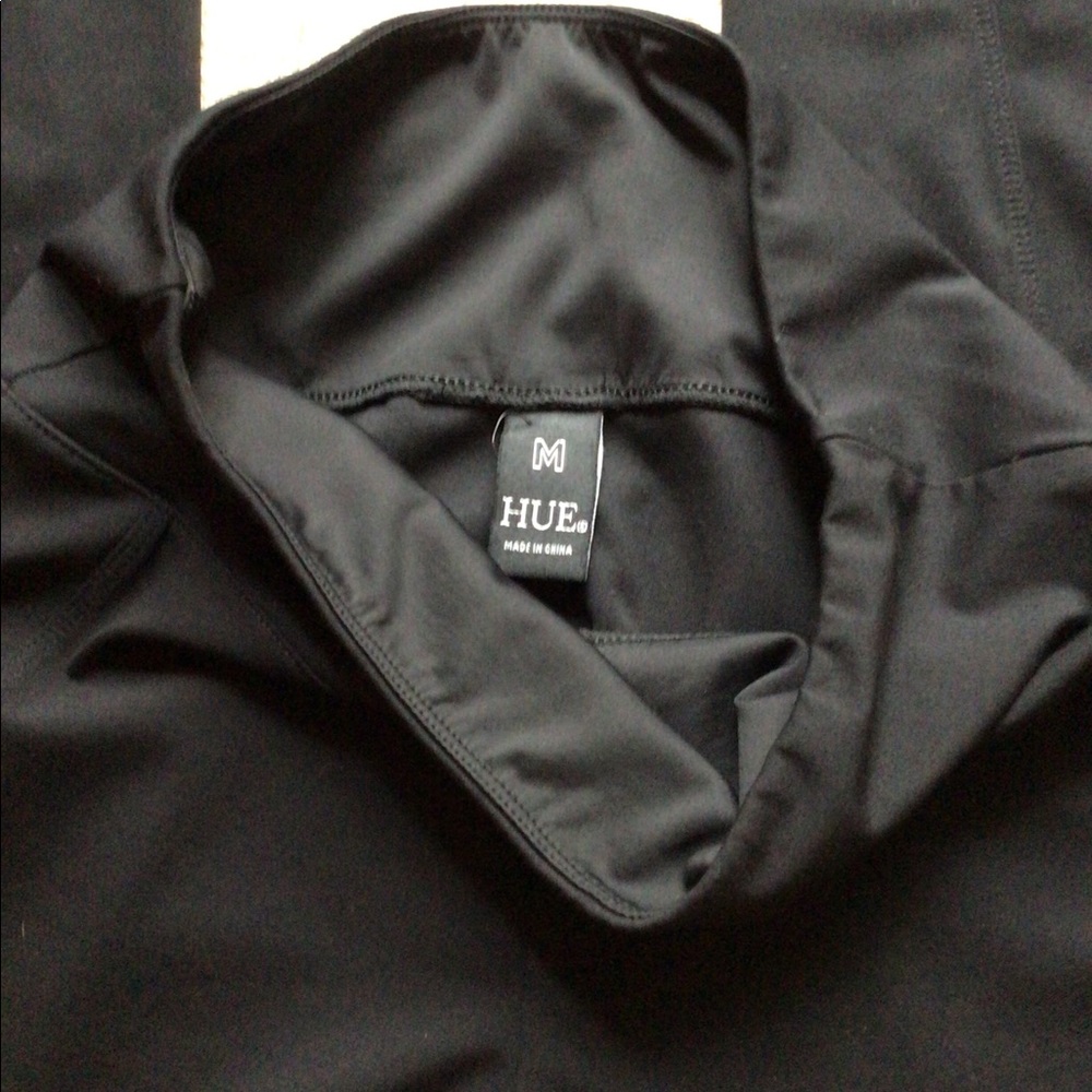 Hue Seamed Blackout Leggings Sz M - Picture 3 of 3